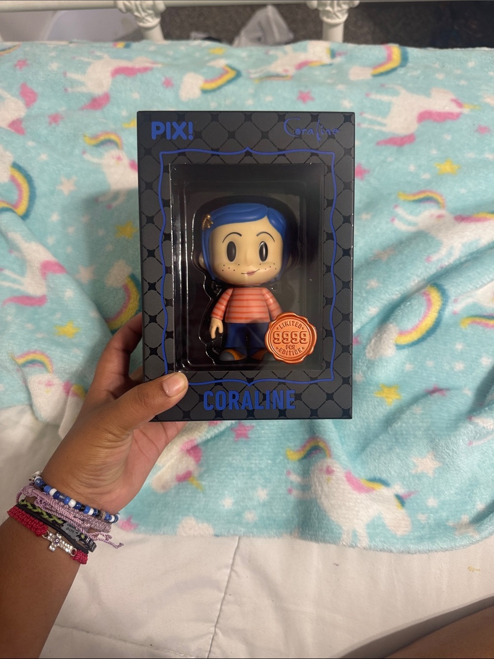 Coraline Collectible Vinyl Figure - Blue Hair, Orange Shirt